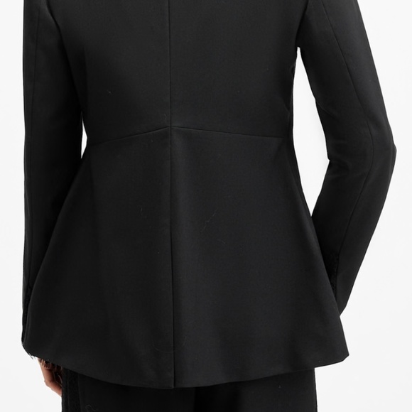 AllSaints - Lacey Tailored Lace Trim Blazer - Picture 2 of 8